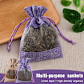 Miniatyrbillede 3 af 5: 10 stk. Tomme Lavendelposer Genopfyldelige Jute Poser med Snøre Bomuld Linned Bryllup Smykker Krydderurter