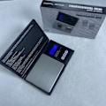 Miniatyrbillede 3 af 5: Præcisionsvægt 1000g/0,01g, Bærbar smykkevægt med LCD-display og 6 enheder, Tareringsfunktion, Velegnet til køkken, sort kaffe