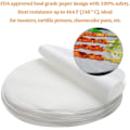 Miniatyrbillede 3 af 5: 100 stk. Non-Stick papir, 9\" runde Non-stick papir bageplader T