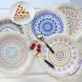 Miniatyrbild 2 av 2: Dukning Underlägg 4 st Vävd Boho Mandala Underlägg