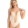 Miniatyrbilde 2 av 4: Kvinners dyp V-hals stroppeløs ryggløs body for bryllup kroppsformer BH shapewear XL 38 85B HUD