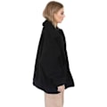 Miniatyrbillede 2 af 4: Dame Lapel Langærmet Faux Jakke Vinter Sexet Parka Mode Jakke（M Sort）