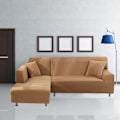 Miniatyrbillede 2 af 5: Sofaovertræk Elastisk Spandex Stretch Sofaovertræk til L-formet sofa