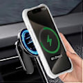 Pikkukuva 3 / 5: iPhone 16 Pro Max Magneettinen Suojakuori Aaltoileva Pintakuvio PC+Nestemäinen Silikoni Puhelinkuori Mikrokuituvuori Tan