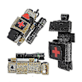 Miniatyrbillede 2 af 5: Tourniquet-poseholder, traumesaks, Emt-saks, Edc-bæltepose, taktiske værktøjer, sort