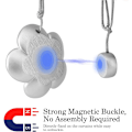 Miniatyrbillede 3 af 5: Magnetiske Gardinbinder i Kameliaform, 2 Par Retro Harpiks De
