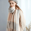 Miniatyrbild 2 av 4: Cashmere lång sjal i matchande färg för kvinnor höst och vinter