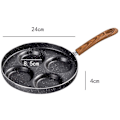 Miniatyrbild 2 av 5: Ägg stekpanna. 3/4 kopp äggkokare stekpanna non-stick aluminiumlegering multiägg