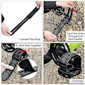 Miniatyrbillede 5 af 5: 2 stk. Cykelpedalstropper Pedal Tåclips Stropper Tape Til Fast Gear Cykel (Sort)