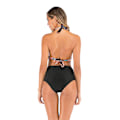 Miniatyrbild 4 av 5: Kvinnors högmidjade bikinis set push up bikini baddräkt tvådelad baddräkt badkläder kostym（2XL Retro）