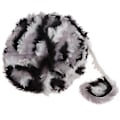 Miniatyrbillede 3 af 5: DIY Polyester Chunky til Strikning Roving Hækling 32 Meter/Nøgle Grå Sort Grey Black