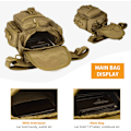 Miniatyrbillede 4 af 4: Benpose Thigh Bag Military Tactical Molle Multi-Function taske til