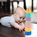 Miniatyrbilde 5 av 5: Myke, myke blokker sensoriske baby stableleker babyer badeleker spedbarns stablekopper byggeklosser for gutter jenter