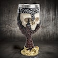 Miniatyrbillede 2 af 5: Rustfrit Stål Kranie Kaffe Krus Resin Halloween Kranie Drikke C