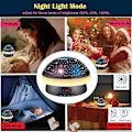 Miniatyrbild 5 av 5: Timer Rotation Star Projector Nattlampa Barn Twinkle Lights, Födelsedagspresent Julstrumpa Stuffers För Barn（svart）