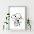 Miniatyrbild 3 av 5: Set med 4 affischer dekoration för barnrum - baby pojke eller flicka
