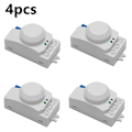 Miniatyrbillede 1 af 5: Mikrobølge Sensor Switch 5.8ghz Led Mikrobølge Radar Sensor Lysswitch