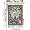 Miniatyrbild 2 av 5: Diamantmålningssatser för vuxna, 5D diamantmålning Luna Moth,