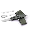 Miniatyrbillede 3 af 4: 5 i 1 rustfrit stål camping service, udendørs camping værktøjer, Ou