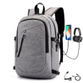Miniatyrbilde 1 av 5: Tyverisikker ryggsekk, laptop, vanntett ryggsekk for menn med USB-C