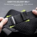 Pikkukuva 4 / 5: Sling-rintakeittolaukku, vedenpitävä olkalaukku, crossbody-reppulaukku miehille ja naisille ulkoiluun ja patikointiin (harmaa)