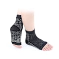 Miniatyrbillede 4 af 5: 2 par plantar fasciitis kompressionsstrømper til kvinder og mænd - de bedste ankelstrømper til lindring af plantar fasciitis, svangstøtte S M sort