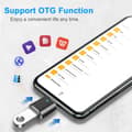 Pikkukuva 4 / 5: USB C - USB OTG 3.0 -sovitin - USB Type C uros - USB A naaris