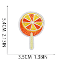 Miniatyrbillede 5 af 5: 40 stk. termoklæbende broderede frugtformede badges til