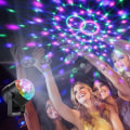 Pikkukuva 4 / 4: Disco-pallo Led-diskolamppu 15 valaistusmuodolla, 360 astetta pyörivä disco-valotehoste USB-kaapelilla