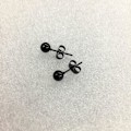Miniatyrbilde 2 av 3: 6 stk. Stålpigger, Rustfrie Stålpigger, Sorte, Vakuumbelagte, Allergivenlige (3mm+4mm+5mm+6mm+7mm+8mm)