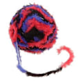 Miniatyrbillede 2 af 5: DIY Polyester Chunky til Strikning Roving Hækling 32 Meter/Nøgle Rød Sort Red Black