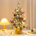 Miniatyrbillede 1 af 4: Mini juletræ, sne juletræ bordtræ med sne C