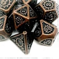 Miniatyrbild 4 av 5: 7 st/förpackning Polyedrisk zinklegering för Dragon Scales DnD RPG brädspelstärningar (03) 3
