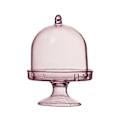 Miniatyrbild 2 av 2: 12 st Godisaskar med Lock Basstrukturdesign Transparent Fack Modellering Form Fyllbar Mini Smyckeskrin Ornament (Rosa)