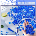 Miniatyrbilde 2 av 5: 250 stk falske isbiter diamanter akryl steiner krystaller plast terninger edelstener vasefyller edelstener for dekorasjon（Blå）
