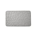 Miniatyrbilde 2 av 4: Cobblestone-embossed baderomsteppe, sklisikre tepper i vaskerom, badekar side gulvteppe med memory foam-pute (mørkeblå)