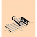 Miniatyrbillede 2 af 3: Rustfrit Teleskopisk Foldbart Multifunktionelt Multilags Bukseskjulere Hjem Buksesclips Opbevaring（Pink）