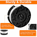 Miniatyrbilde 4 av 5: Trimmer Line Spool for Black and Decker Trimmers, 6 Trimmer Line Spool med 1 Spool Cover og 1 Spring