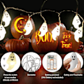 Miniatyrbilde 3 av 5: Halloween Ghost Fairy Lights, 3m 20 Led Ghost String Lights Led Battery Operated String Lights For Halloween Garden Party Decoration