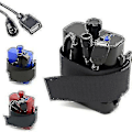 Miniatyrbillede 1 af 5: 8.4v batteripakke 26650 batteriboks, Usb/8.4vdc dobbelt interface vandtæt batteriboksblå