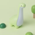 Miniatyrbillede 2 af 4: Dinosaur LED Natlampe USB Genopladelig Dæmpbar Stemningslys (Grøn)
