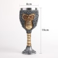 Miniatyrbillede 2 af 5: Uhyggelige Resin Rustfrit Stål Skelet Gobler Kranie Offer Gobl