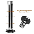 Miniatyrbilde 3 av 5: Kaffe Kapsel Oppbevaringsholder, 360 Graders Roterende Kaffe Kapselholder, Holder 40 Kaffe Kapsler