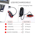 Pikkukuva 5 / 5: USB-ladattava LED-pyörän takavalo kirkas pyörän takavalo pyöräilyyn