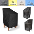 Miniatyrbilde 2 av 5: 1 stk Yard Terrace Buet Recliner Deksel Utendørs Vanntett og Støvtett Henge Recliner Deksel Beskyttelsesdeksel 68*68*120CM/26.8*26.8*47.2\" Svart