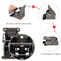 Miniatyrbilde 5 av 5: Folding Brackets for Table Leg, Folding Hinge Hardware, Self-Lock