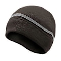 Miniatyrbilde 5 av 5: Reflekterende Fleece Lue Vinterlue med Reflekterende Stripe Fleece Tykk Hodeskallelue Sikkerhetslue for Ski Sykling Riding Vandring (svart)