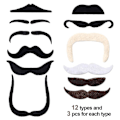 Miniatyrbild 5 av 5: 48 Stycken Falska Mustascher, Självhäftande Roliga Mustascher Fiesta Party (36 st)