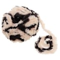 Miniatyrbillede 5 af 5: DIY Polyester Chunky til Strikning Roving Hækling 32 Meter/Nøgle Beige Sort Beige Black