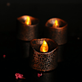 Miniatyrbillede 3 af 4: LED-timerlys, 12 stk. LED-lys, flammefri flimrende lys